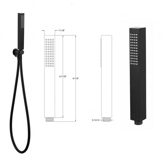 سماعة دش اسود