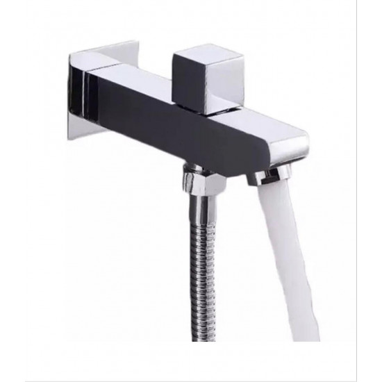 صباب دوش مربع خطين مربع كروم