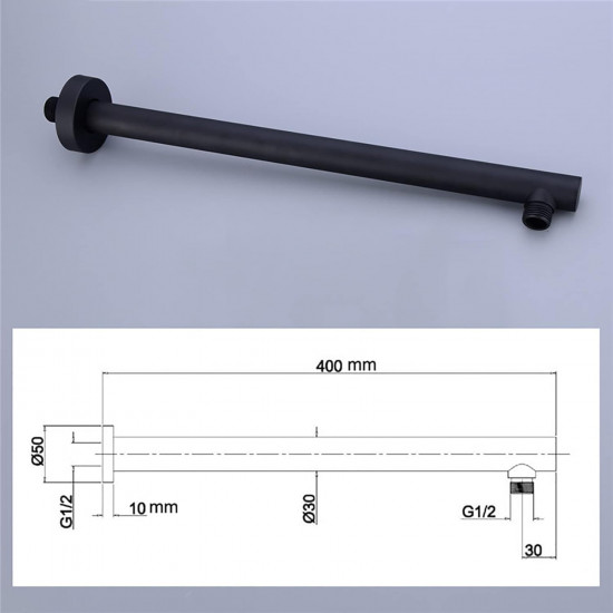 ماسورة اسود مربع سقف