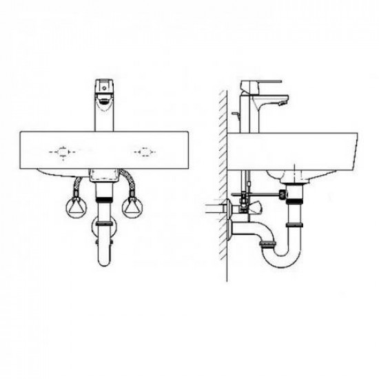 هراب مغسلة كروم جروهي بي تراب