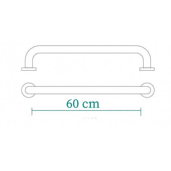 مقبض حمام ستانلس ستيل premix 60 Cm مقبض حمام ستانلس ستيل premix 60 Cm
