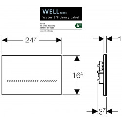 ضغطة سيفون جيبرت سيجما الكترونية GEBERIT SIGMA 80