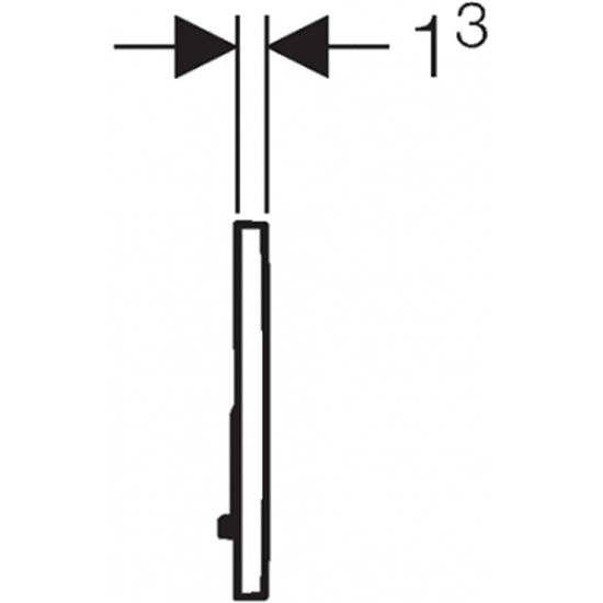 ضغطة سيفون جيبرت سيجما كروم مطفي GEBERIT SIGMA 01
