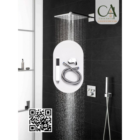 سماعه هاند شاور استانلس لي دبل كروم مربع 