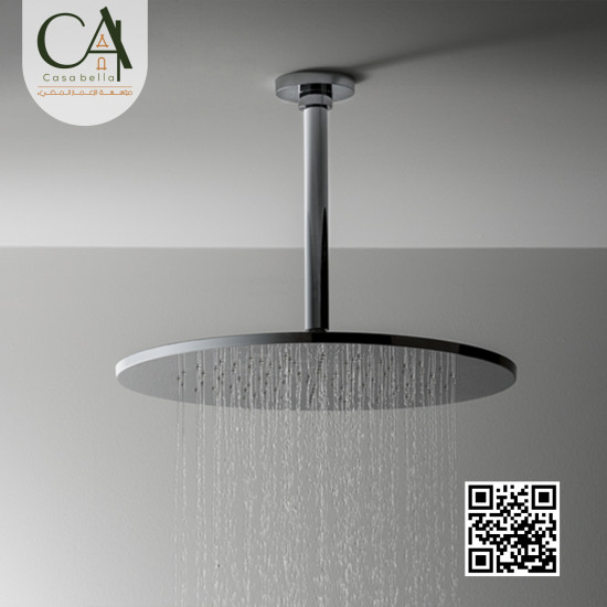 ذراع دش فضي مدور سقفي