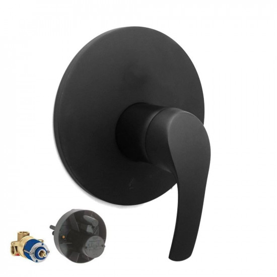 وجه خلاط مخفي دائري خط واحد اسود موديل جروهي وجه خلاط مخفي دائري خط واحد اسود موديل جروهي