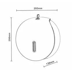 وراقة مناديل تيفاني دائري اسود