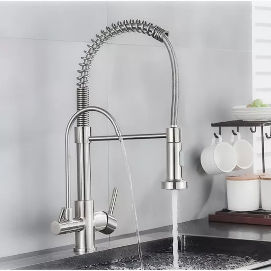 خلاط مطبخ سحب مع فلتر تحلية الماني كروم