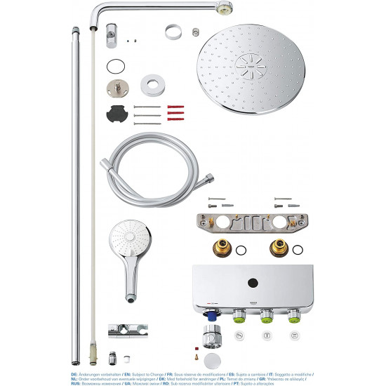 شاور جروهي نظام متكامل ترمستات 27907000 System 190 Shower