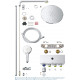 شاور جروهي نظام متكامل ترمستات 27907000 System 190 Shower