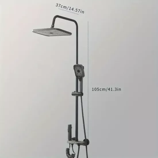 مسطرة نظام شاور اسود مودرن