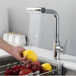 خلاط مطبخ حوض مودرن متحول شلال كروم