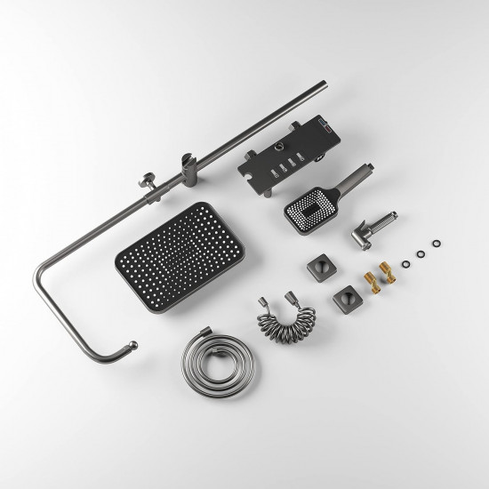 مسطرة نظام شاور اسود مودرن