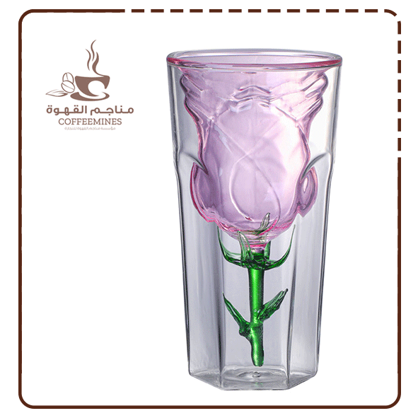 كوب الزهرة مزدوج فاخر 190 مل - MG037