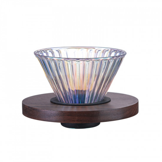 طقم الفخامة  V60 زجاجي | اسود شفاف - MG056