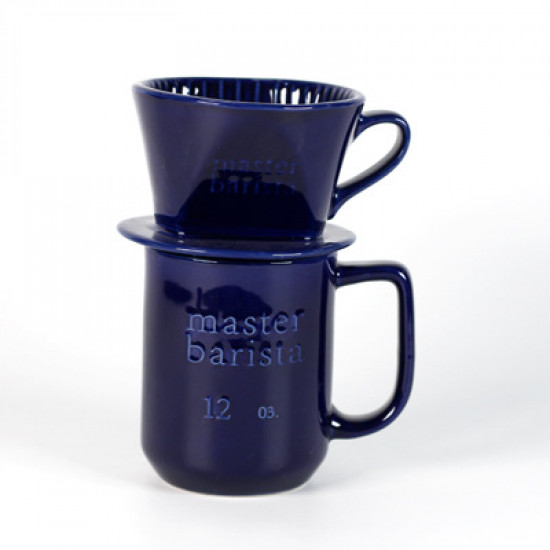 طقم V60 سيراميك قمع و كوب اسود - مقاس 300 مل | MG066