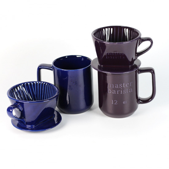 طقم V60 سيراميك قمع و كوب اسود - مقاس 300 مل | MG066