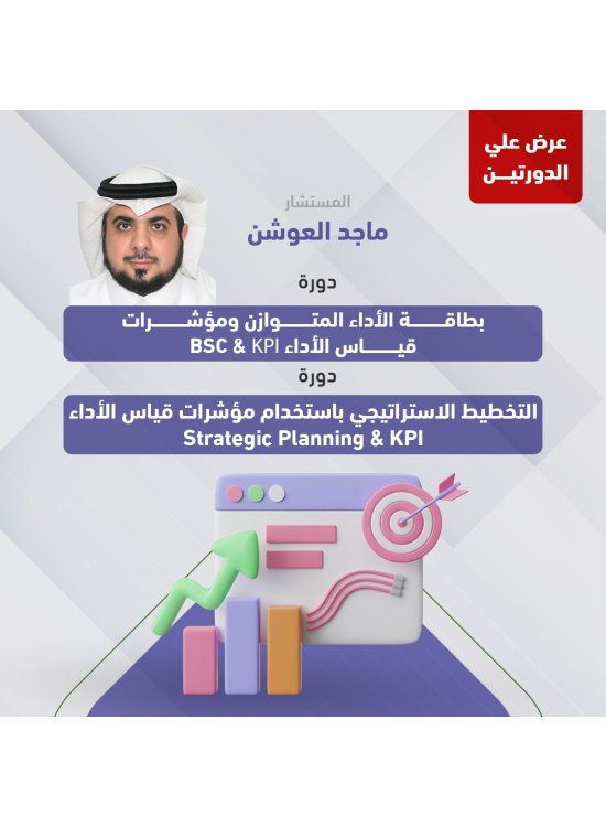 دورة بطاقة الأداء المتوازن ومؤشرات قياس الأداء BSC & KPI & دورة التخطيط الاستراتيجي باستخدام مؤشرات قياس الأداء Strategic Planning & KPI