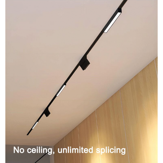 توصيلة زاوية خاصة لمسار الانارة المغناطيسية أسود توصيلة زاوية خاصة لمسار الانارة المغناطيسية أسود