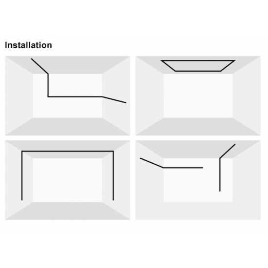 وحدة انارة مغناطيسية خطية 120 سم 26 وات أسود وحدة انارة مغناطيسية خطية 120 سم 26 وات أسود