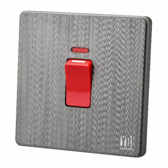 مفتاح مكيف 45 أمبير - رمادي بيانو