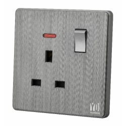 13A Socket 1 Gang, Gray