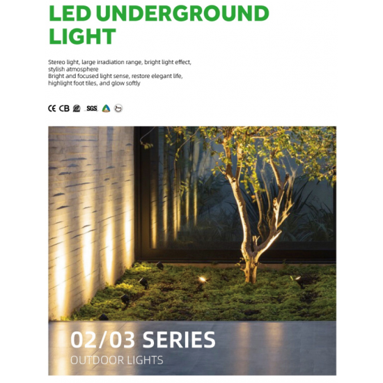 كشاف انارة خارجي غرس 7 وات 3000 كلفن