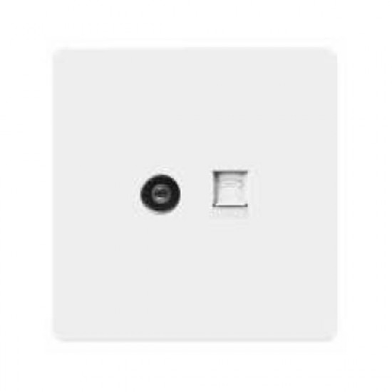 مفتاح كمبيوتر ودش - أبيض بيانو