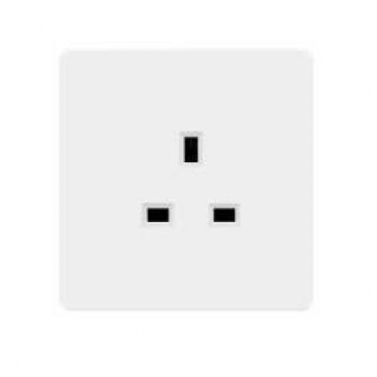 فيش 13 أمبير ولمبة بـــــدون مفتاح - أبيض بيانو