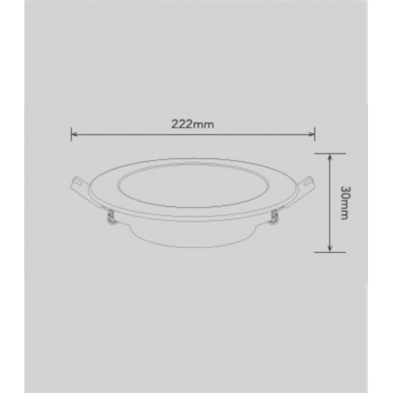 وحدة انارة خلفية بنل 200 ملم 22 وات - FSL وحدة انارة خلفية بنل 200 ملم 22 وات - FSL