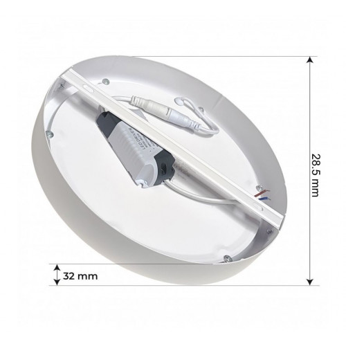 وحدة انارة سطحية بنل دائري 30 وات 28 سم جسم أبيض وحدة انارة سطحية بنل دائري 30 وات 28 سم جسم أبيض