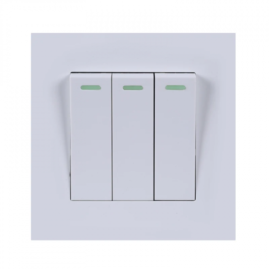 مفتاح ثلاثي - أبيض عادي