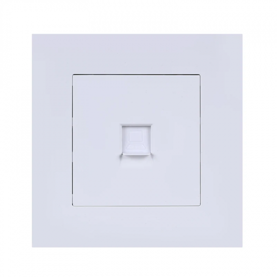 فيش كمبيوتر CAT6 - أبيض عادي