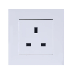 13A Socket 1 Gang, White