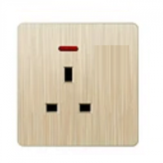 فيش 13 أمبير ولمبة بـــــدون مفتاح - ذهبي بيانو