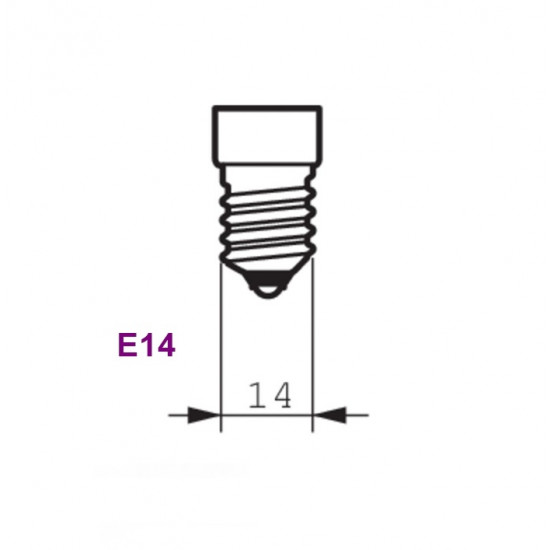 لمبة E14-C35-4-RF-2700K
