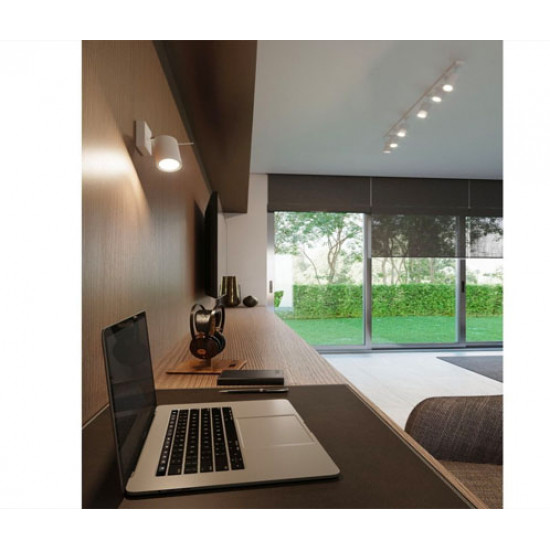 جهاز إنارة سقفي موجه مفرد أسود بدون لمبة - مناسب للمبات GU10 جهاز إنارة سقفي موجه مفرد أسود بدون لمبة - مناسب للمبات GU10