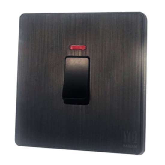 مفتاح سخان 20أمبير - أسود بيانو