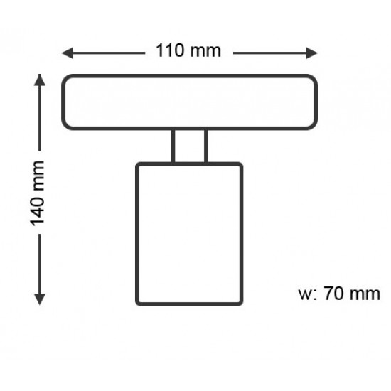 جهاز إنارة سقفي موجه مفرد أبيض بدون لمبة - مناسب للمبات GU10 جهاز إنارة سقفي موجه مفرد أبيض بدون لمبة - مناسب للمبات GU10