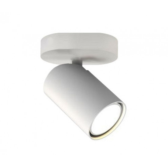 جهاز إنارة سقفي موجه مفرد أبيض بدون لمبة - مناسب للمبات GU10 جهاز إنارة سقفي موجه مفرد أبيض بدون لمبة - مناسب للمبات GU10