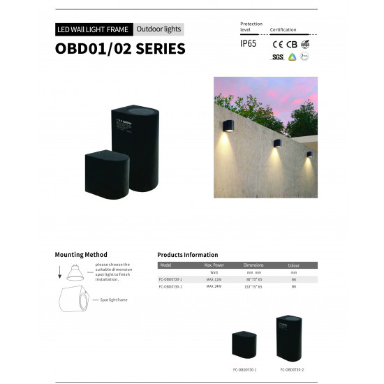 وحدة انارة سفلية علوية مقاس 153*65 أسود مع امكانية تركيب سبوت GU10 عدد 2 وحدة انارة سفلية علوية مقاس 153*65 أسود مع امكانية تركيب سبوت GU10 عدد 2