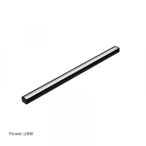 وحدة انارة مغناطيسية خطية شفاف 120 سم 26 وات أسود وحدة انارة مغناطيسية خطية شفاف 120 سم 26 وات أسود