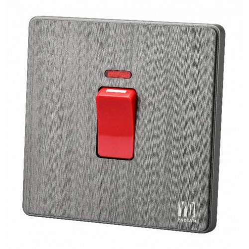 مفتاح مكيف 45 أمبير - رمادي بيانو