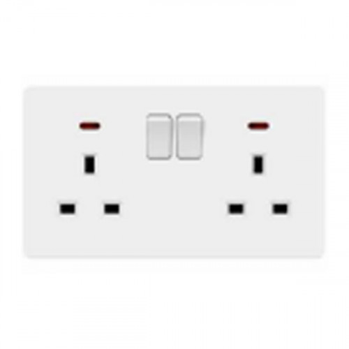 فيش 13A مجــــــوز مع مفتاح ولمبة - أبيض بيانو فيش 13A مجــــــوز مع مفتاح ولمبة - أبيض بيانو