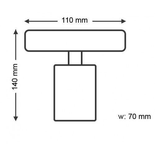 جهاز إنارة سقفي موجه مفرد أبيض بدون لمبة - مناسب للمبات GU10 جهاز إنارة سقفي موجه مفرد أبيض بدون لمبة - مناسب للمبات GU10