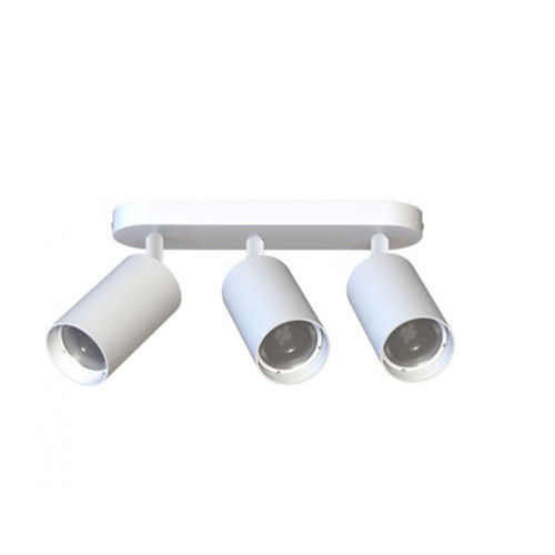 جهاز إنارة سقفي موجه ثلاثي أبيض بدون لمبة - مناسب للمبات GU10 جهاز إنارة سقفي موجه ثلاثي أبيض بدون لمبة - مناسب للمبات GU10