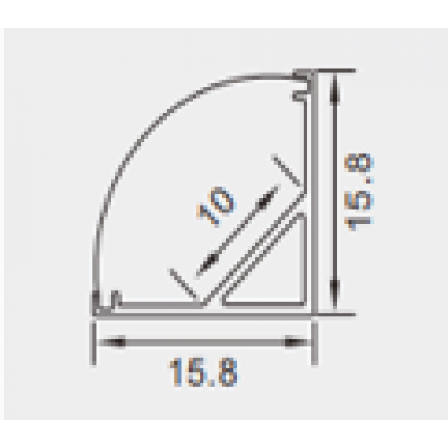 مجرى ألمنيوم زاوية مع غطاء عرض 15.8 مليمتر وعمق 15.8 مليمتر طول 1 متر مجرى ألمنيوم زاوية مع غطاء عرض 15.8 مليمتر وعمق 15.8 مليمتر طول 1 متر