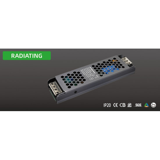 محول 300 وات 24 فولت IP20 خاص لشريط انارة - Kray محول 300 وات 24 فولت IP20 خاص لشريط انارة - Kray