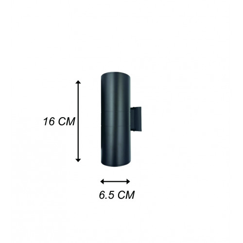 وحدة انارة سفلية علوية مقاس 160*65 أسود مع امكانية تركيب سبوت GU10 عدد 2 وحدة انارة سفلية علوية مقاس 160*65 أسود مع امكانية تركيب سبوت GU10 عدد 2
