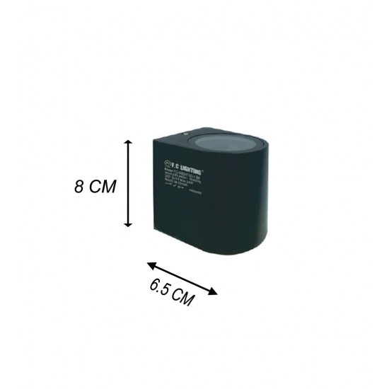 وحدة انارة اتجاه واحد مقاس 80*65 أسود مع امكانية تركيب سبوت GU10 عدد 1 وحدة انارة اتجاه واحد مقاس 80*65 أسود مع امكانية تركيب سبوت GU10 عدد 1